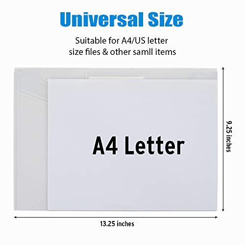 Modern Sooez 10 Pack Plastic Envelopes File Folders, Essentials