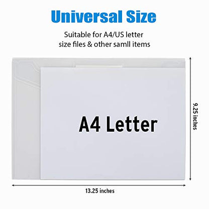Modern Sooez 10 Pack Plastic Envelopes File Folders, Essentials